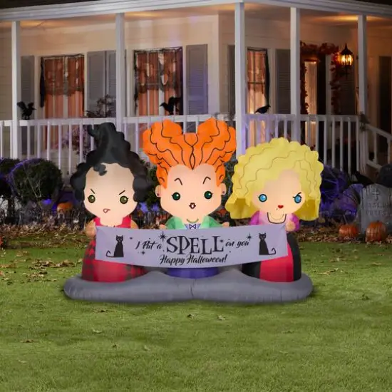 4.5ft. Airblown&reg; Inflatable Halloween Disney&reg; Hocus Pocus Sisters {3}