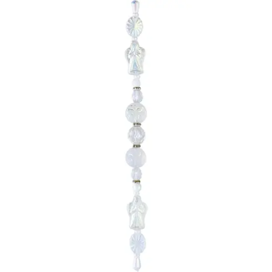 Angel White Iridescent Czech Glass Bead Mix by Bead Landing&trade; {4}