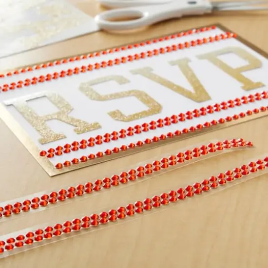 Bling on a Roll&trade; Double Row Rhinestones by Recollections&trade; Red {3}