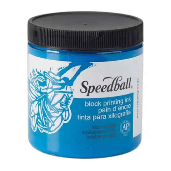 Speedball&reg; Block Printing Ink, 8oz. Blue {1}