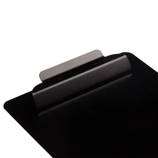 JAM Paper Matte Black Legal Size Aluminum Premium Clipboard with Hinge {6}