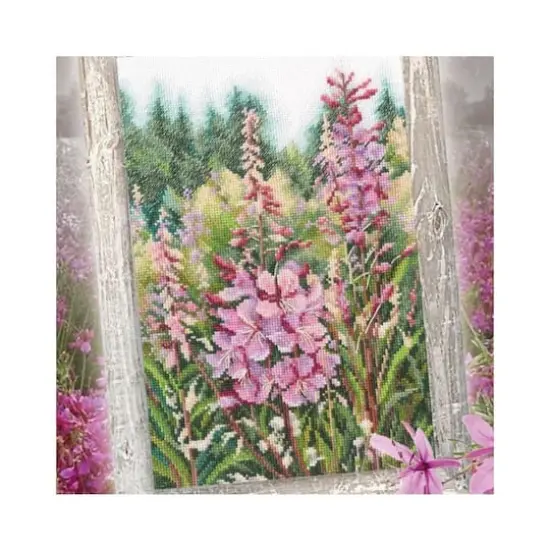 RTO Raspberry Candles Of Willowherbs Cross Stitch Kit {4}
