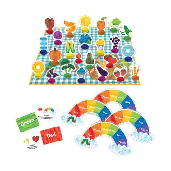The World of Eric Carle - The Very Hungry Caterpillar Rainbow Picnic Food Matching Game {6}