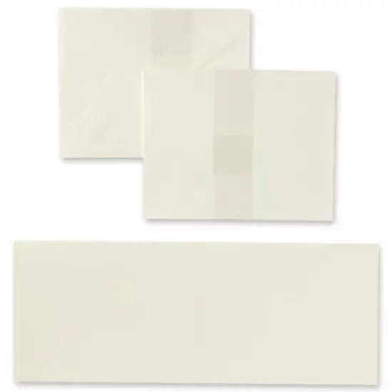 Ivory Top Folded Cards & Envelopes by Recollections&trade;, 4.25" x 5.5" {5}