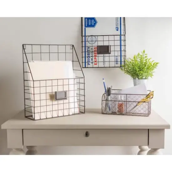 DII&reg; Chicken Wire Desktop Letter Holder {7}