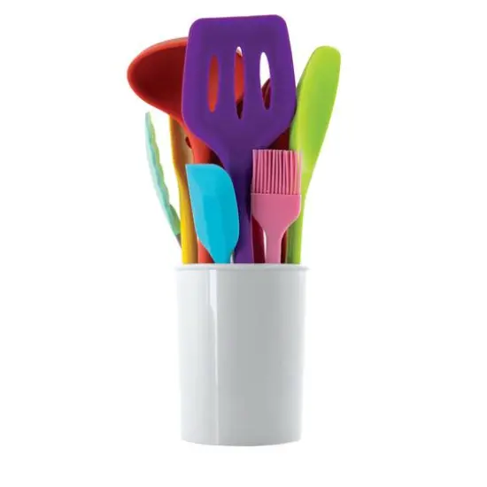 MegaChef Multicolor Silicone Cooking Utensils Set, 12ct. {3}