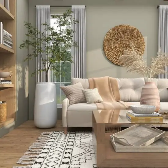 30" Tall White Floor Vase {14}