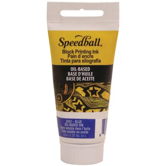 Speedball&reg; Oil-Based Block Printing Ink, 1.25oz. Blue {1}