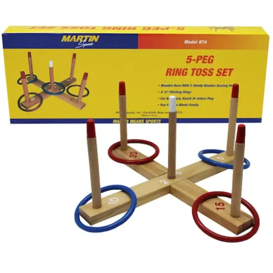 Martin Sports 5-Peg Ring Toss Set {1}