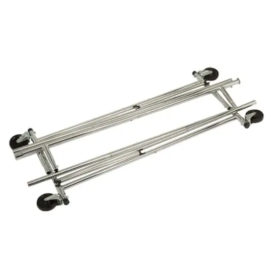 Honey Can Do Chrome Dual Bar Adjustable Rolling Garment Rack {5}