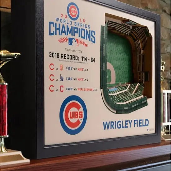 MLB 25-Layer StadiumView Wall Art Chicago Cubs World Series Win {6}