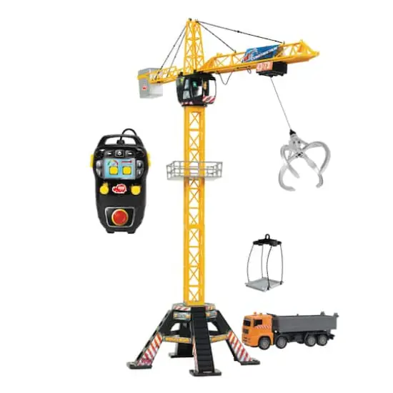 Dickie Toys Mega Crane Remote Control Set with Truck {1}