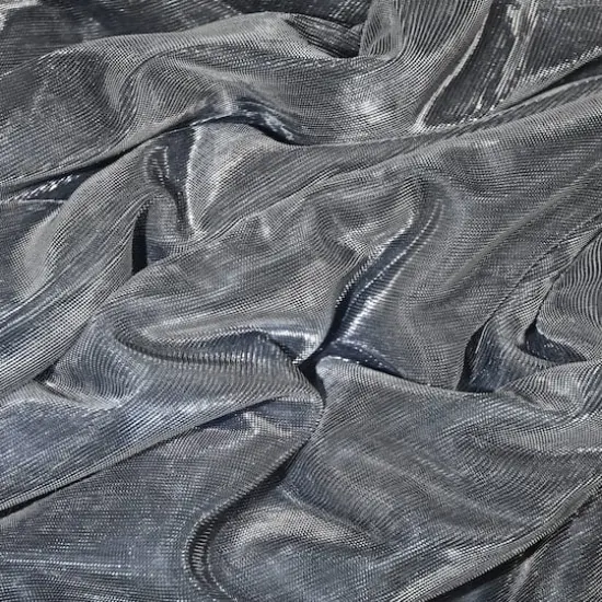 Feldman Silver Metallic Knit Fabric {5}