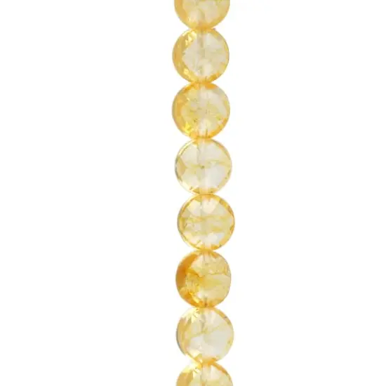 Yellow Faceted Citrine Coin Beads by Bead Landing&trade; {1}