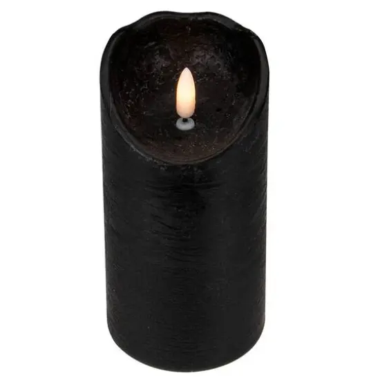 6" LED Black Flameless Halloween D&eacute;cor Candle {4}