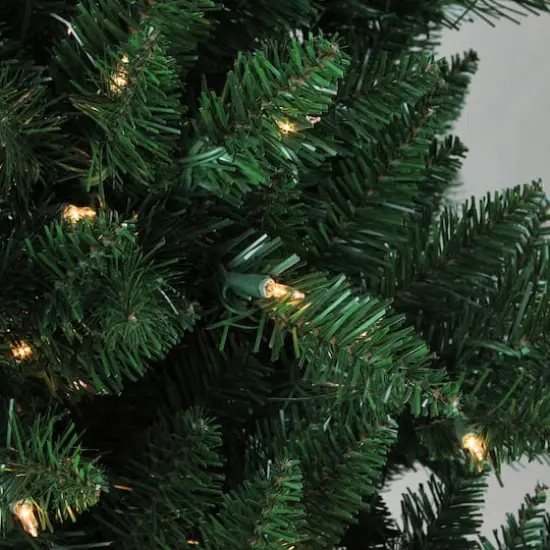 7.5ft. Pre-Lit Montana Pine Artificial Christmas Tree, Clear Lights {3}