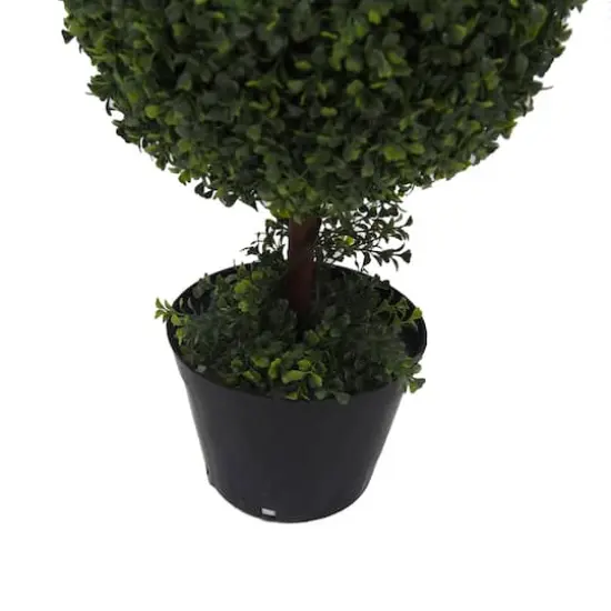4ft. Artificial Triple Ball Green Boxwood Topiary {6}