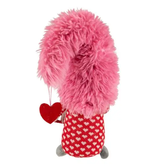 18" Fluffy Pink Faux Fur 'Love' Valentine's Day Gnome {6}