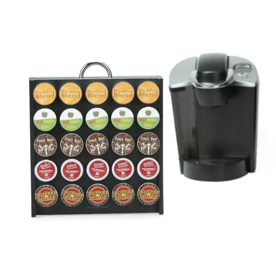 Mind Reader Black 50 Capacity Single Serve Coffee Pod Holder Storage Organizer {9}