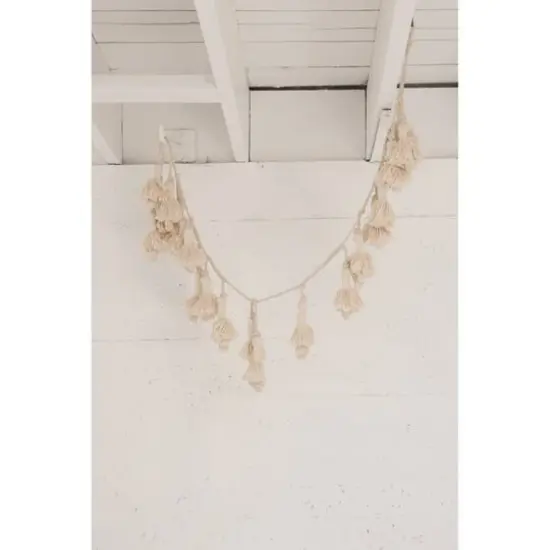 Hello Honey&reg; 72" Handwoven Cotton Tassel Garland {3}