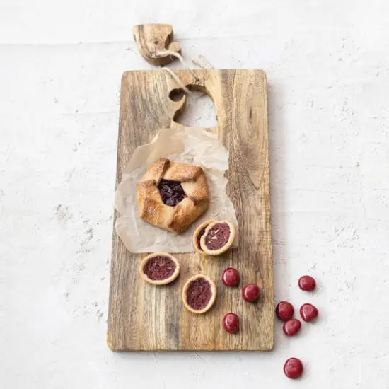 Hello Honey&reg; 18" Mango Wood Cheese & Cutting Board with Santa Hat Cut-Out {3}