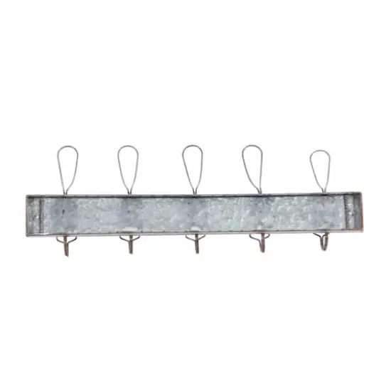 Gray Metal Vintage Wall Hook, 11" x 30" x 4" {6}