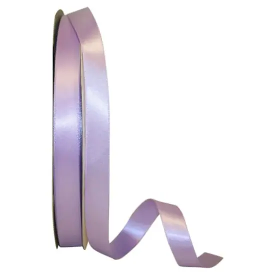 JAM Paper 5/8" x 100yd. Double Face Satin Ribbon Orchid {1}