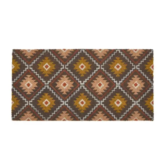 Hello Honey&reg; Multicolor Geometric Print Coir Doormat {1}