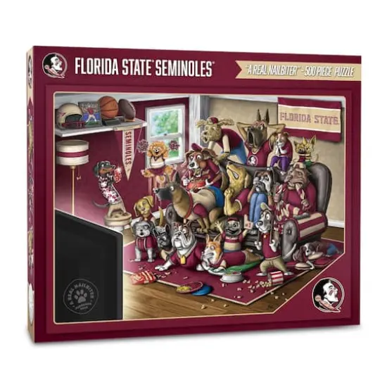 College Football Purebred Fans A Real Nailbiter 500 Piece Puzzle Florida State Seminoles {1}