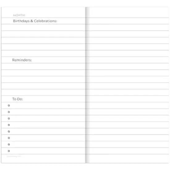 TF Publishing Classic Navy Undated Monthly Pocket Planner {4}