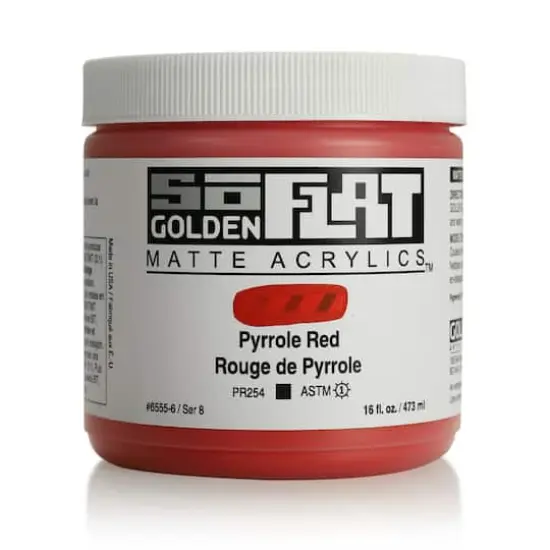 Golden&reg; SoFlat Matte Acrylic Paint, 16oz. Pyrrole Red {1}