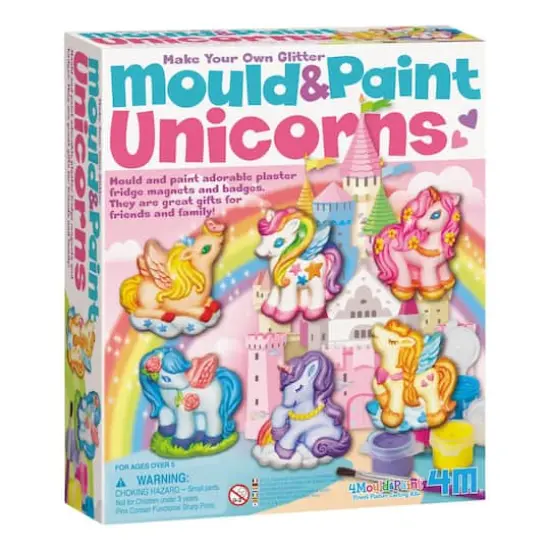 Toysmith&reg; 4M Make Your Own Glitter Mould & Paint Unicorns Kit {3}