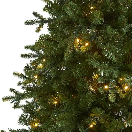 6ft. Pre-Lit Vermont Fir Artificial Christmas Tree with Clear LED Lights {5}