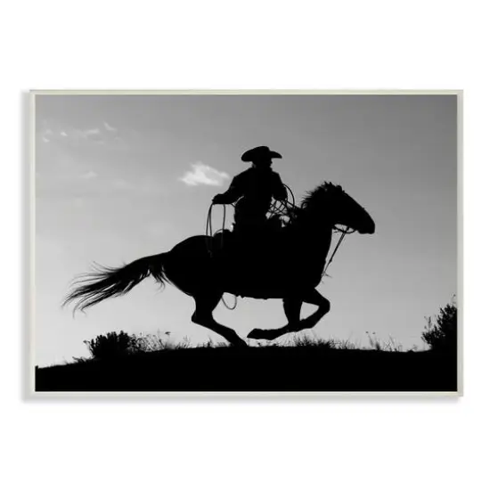 Stupell Industries Southwestern Cowboy Silhouette Wall Plaque {1}