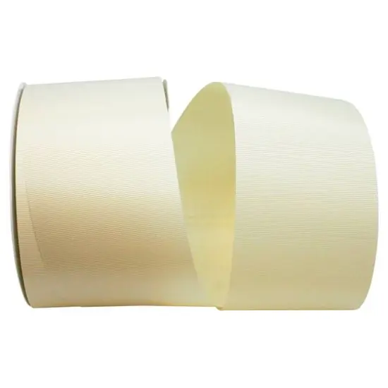 The Ribbon Roll 3" x 50yd. Grosgrain Allure Solid Ribbon Ivory {1}