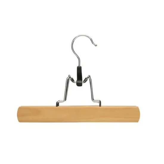 Honey Can Do Wooden Maple Clamp Pants Hangers, 16ct. {1}