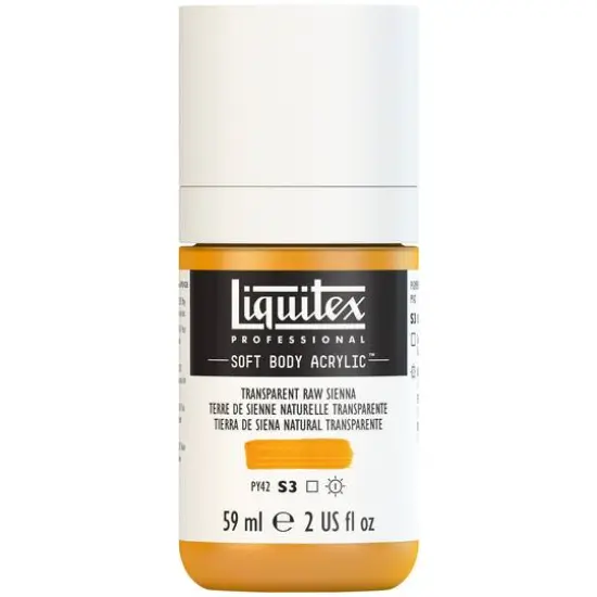 Liquitex&reg; Professional Soft Body Acrylic Bottle, 2oz. Transparent Raw Sienna {8}