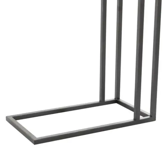 Brown Metal Rustic Accent Table 26" x 19" x 11" {5}