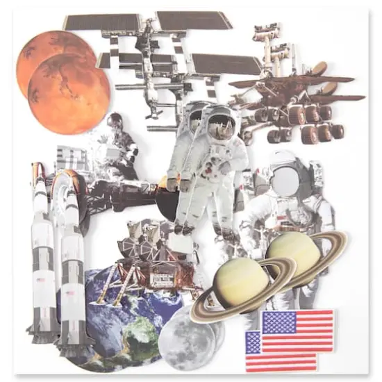 Astronaut Die Cut Stickers by Recollections&trade; {6}