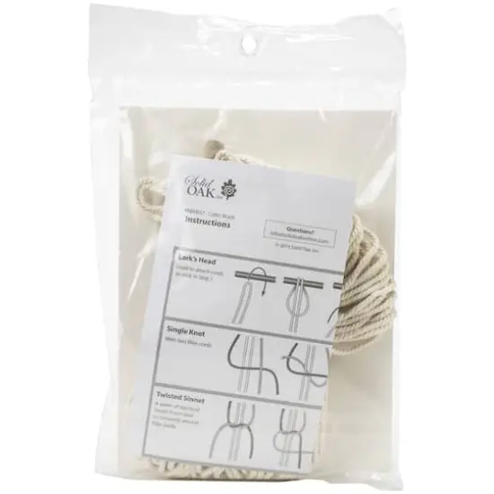 Solid Oak Make-ram&eacute;&trade; Celtic Braids Mini Macram&eacute; Wall Hanging Kit {3}