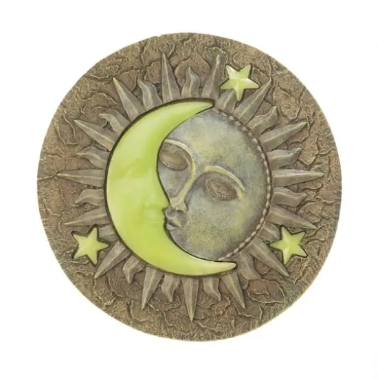 10.5" Sun & Moon Glowing Stepping Stone {1}