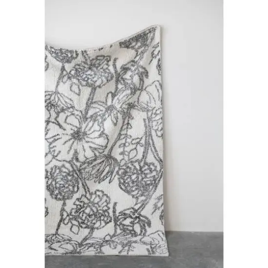 Hello Honey&reg; Cotton Tufted Rug With Flower Pattern, 4ft. x 6ft. {5}