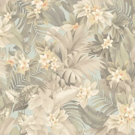 Tommy Bahama Umbrella Palm Peel & Stick Wallpaper Seaspray {1}