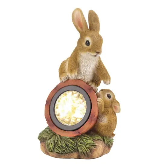 7" Rabbit with Solar Light {3}