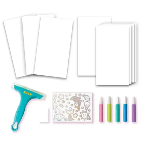 Creativity for Kids&reg; Mermaid Squeegeez Magic Reveal Art {3}