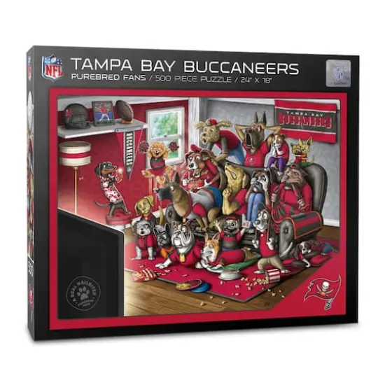 NFL Purebred Fans A Real Nailbiter 500 Piece Puzzle Tampa Bay Buccaneers {1}