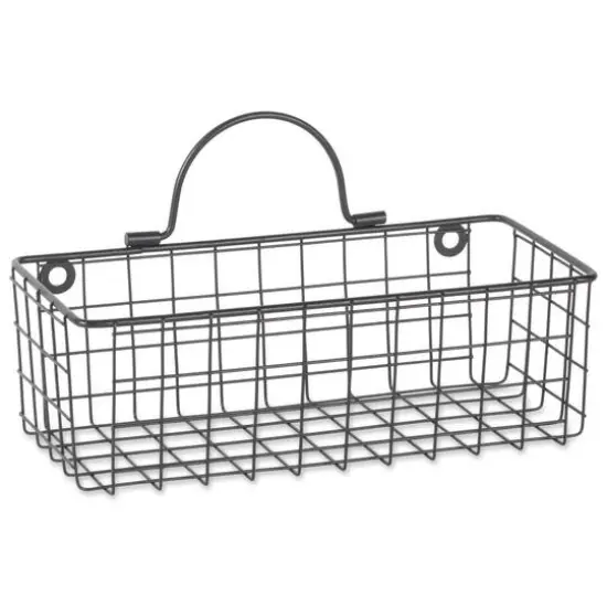 DII&reg; Wire Wall Basket Set Black {7}