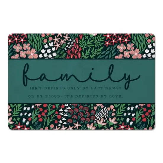 Floral Family Floor Mat {1}