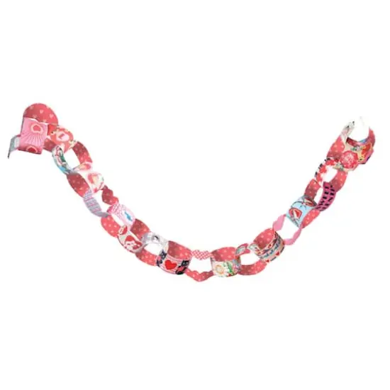 eeBoo Valentine Paper Chain Kit {5}