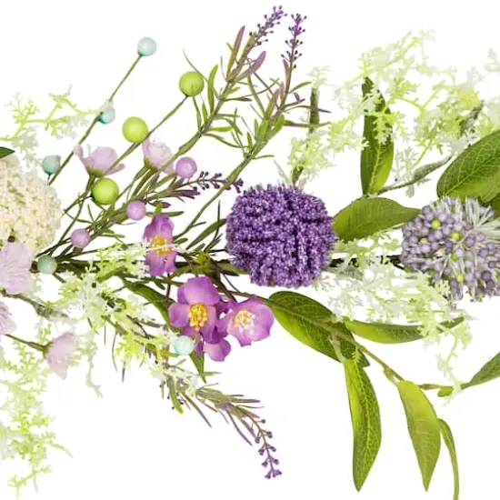 5ft. Purple Wildflower & Berry Spring Garland {5}
